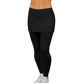 SOFIBELLA - Falda de Tenis para Mujer, Color Negro/L