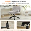 Criss Cross Chair with Wheels, Comfy Armless Cross Legged Office