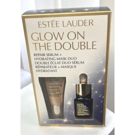 ESTEE LAUDER GLOW ON THE DOUBLE REPAIR & HYDRATING Mask Duo new in box