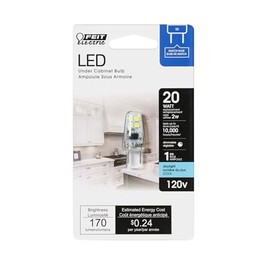 Feit Electric 3935152 20 watt Equivalence 2 watt 170 Lumen G8 LED Bulb Daylight