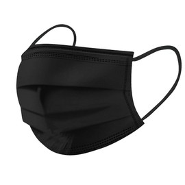 Black-50pack Disposable Face Masks, Ear Loop. Protective, breathable, dust-proof, 3protective non woven layer mask. Non-Medical Protective Disposable Mask for everyday use.