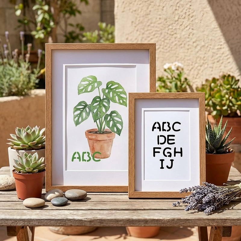 15 Pack Reusable Letter & Number Stencils, Alphabet Calligraphy Templates