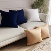 Encasa Homes Velvet Cushion Covers, Set of 2, 40 x