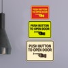 Signs ByLITA Classic Framed Push button to open door (finger