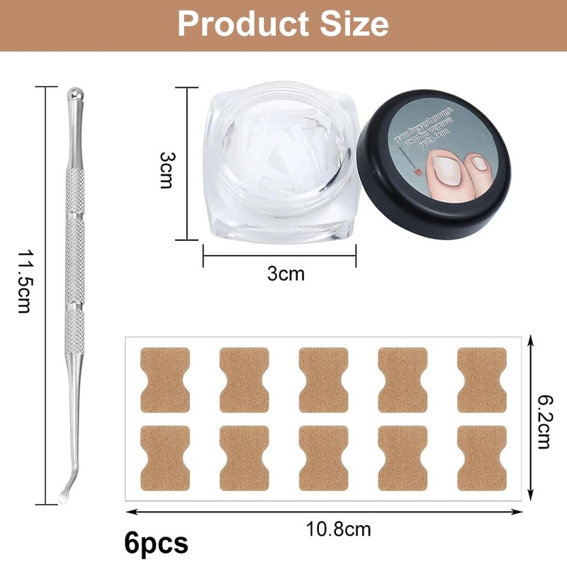 Ingrown Toenails Set, Toenail Correction, Toenail Patch, Toenail Correction Patch,