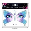 BLACKNANA Blingbling Makeup Sticker Face for Festival Raves Outfit for