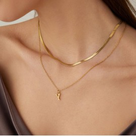 POWER WING Long Gold Necklace Jewelry For Women Necklace Dainty Necklaces For Women Y Necklace Gold Layer Necklaces For Women