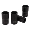 5pcs Lug Nut Extractor Tool 1/2in Drive Metric 17 19