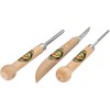 Kirschen 3450000 "Linol" Cutting Tools, Beige/Silver, Set of 3