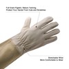 Long Sleeve Leather Gardening Gloves,Puncture resistant,Breathable Pigskin Leather Gauntlet,Rose Pruning