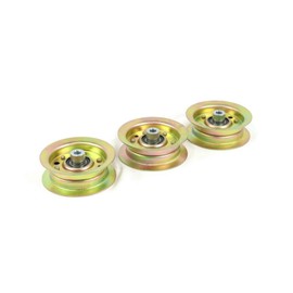 The ROP Shop | (Pack of 3 Flat Idler Pulley for 2016 Toro TimeCutter MX 5050 74770 Lawnmower