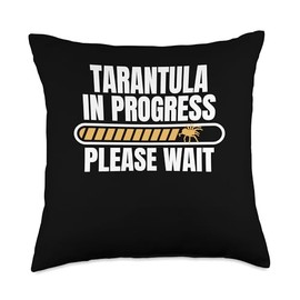 Tarantulas Spider In Progress Please Wait Throw Pillow