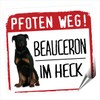siviwonder Beauceron Paw Path Small Car Sticker Dog Sticker Reflective