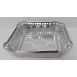 Aluminium Foil 6" Square Roasting Oven Baking Dish Tray BBQ 158x158x33mm 520cc (20)
