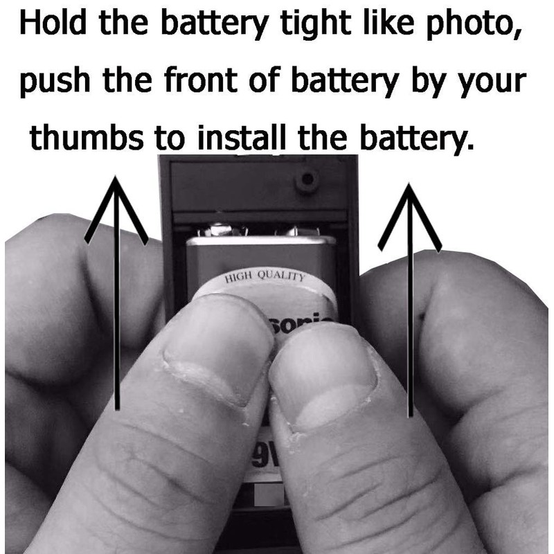 LampVPath (Pack of 2 9v Battery Holder, 9 Volt Battery