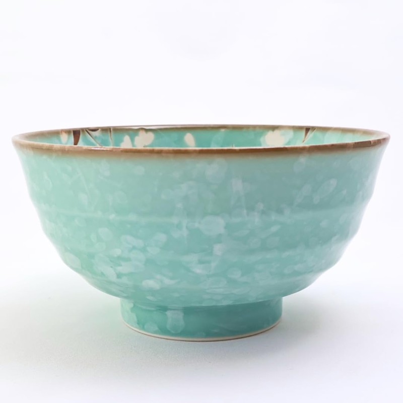 Japanese Ramen Bowl – [Light Blue Cherry Blossoms], 6.6-inch Ceramic