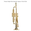 Miniature Trumpet Model High Simulation Mini Musical Instrument for Home