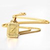 Trendsmax Initial Letter Pendant Necklace for Mens Womens Gold Plated