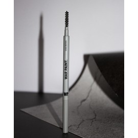 War Paint for Men Shape & Filler - Beard Pencil Filler & Eyebrow Pencil with Spoolie - Beard Accessories for Men - Dual-Ended Beard Liner & Brow Pen - Dark Brown