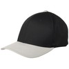 Flex fit Wooly Combed 2-Tone Cap, Blk/Silver, L-XL