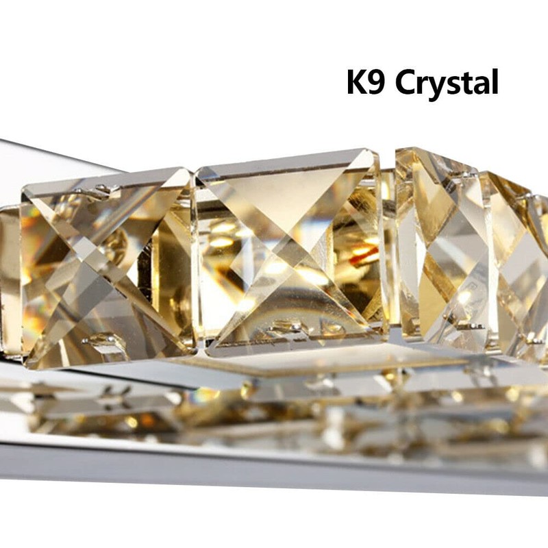 Crystal Vanity Light, Bathroom Lighting Chrome Toilet Vanity Light Wall