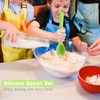 Beieverluck 6 Pack Large Silicone Cooking Spoons 10.8'' Heat Resistant