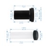 Mendorio Cistern Replacement Parts Connection Set for Wall-Mounted Toilet PE
