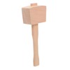 Operitacx Leathercraft Mallet Small Wooden Hammer Compact Woodworking Tool for