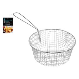 Chef Aid Chip Basket, 19cm diameter with long reach handle and perfect fit for 20cm Diameter Saucepans