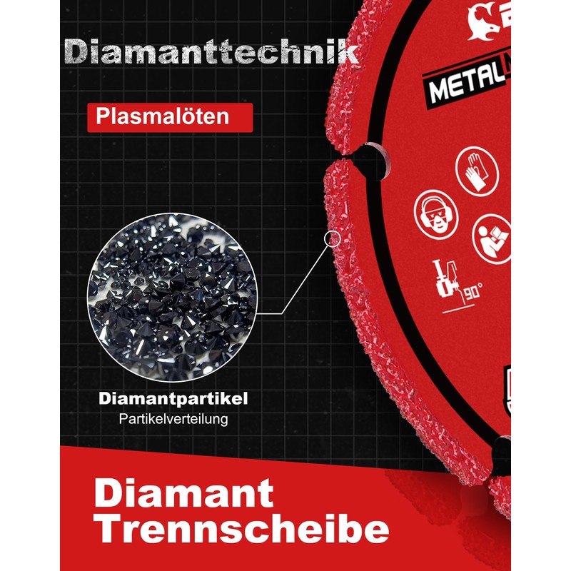 EZARC Diamond Cutting Disc 76 x 1.2 x 10 mm