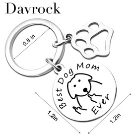 dog mom gifts for women dog keychain Veterinarian Gift Dog lover Keychain for women Mothers Day Birthday Christmas Gift Stocking Stuffers Gift For Best Animal Lover Daughter Girls Women