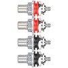 Monosaudio C401R 4Pcs RCA Socket Terminal Pure Copper Rhodium Plated
