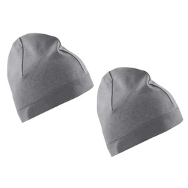 JBLJDWD 2PCS Skull Caps, Skull Cap Running Beanie Beanie Running Hat Stylish and Comfortable Perfectly Fitted Sport Running Cap Winter Warm for Men Women (Grey)