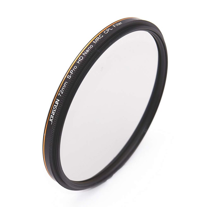 JONGSUN 72mm Polarizing Filter, Circular Polarizer Filter, S-Pro HD Nano