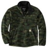 Carhartt Men's Loose Fit Fleece Pullover, Mountain View Camo, Large