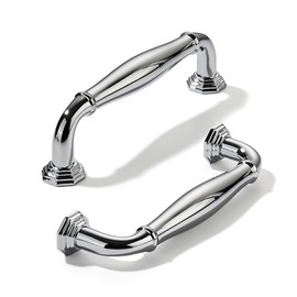 khtumeware 10 Pack 3 Inch(76mm) Polished Chrome Cabinet Pulls Heavy Duty Solid Cabinet Handles Heavy Duty Solid Cabinet Hardware for Cupboard Drawer Pulls Dresser Handle