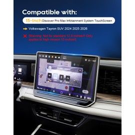 LFOTPP Pack of 2 Screen Protectors Compatible with VW Tayron SUV 2025 2026 10.25 Inch Digital Cockpit Touch Screen, Tayron SUV Nano PET 5H Anti-Scratch Protective Film Accessories