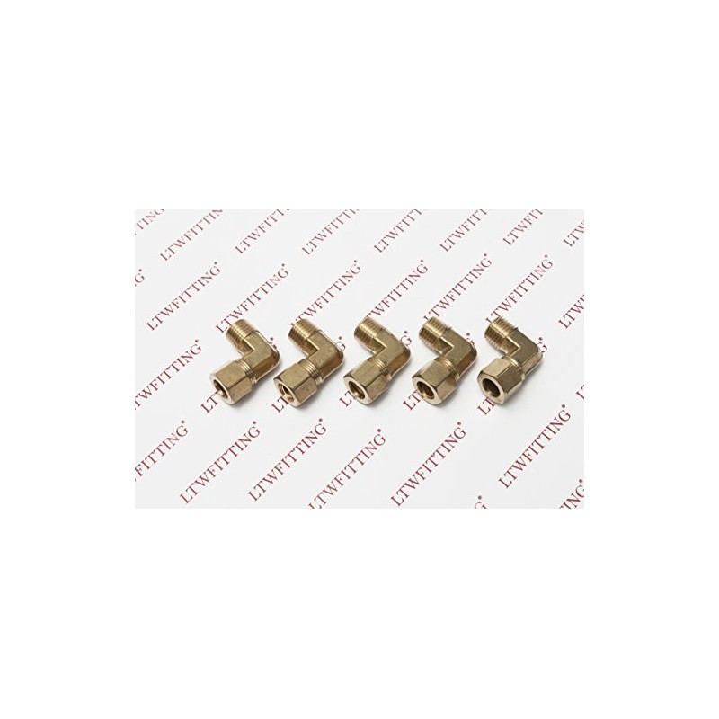 Brass Fittings Male Thread Right Angle Pack of Knee Compression