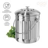 OGGI Countertop Compost Bin with Lid-1 Gallon Indoor Compost Bin