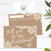 Hadley Designs 15 Will You Be My Bridesmaid Cards Kraft