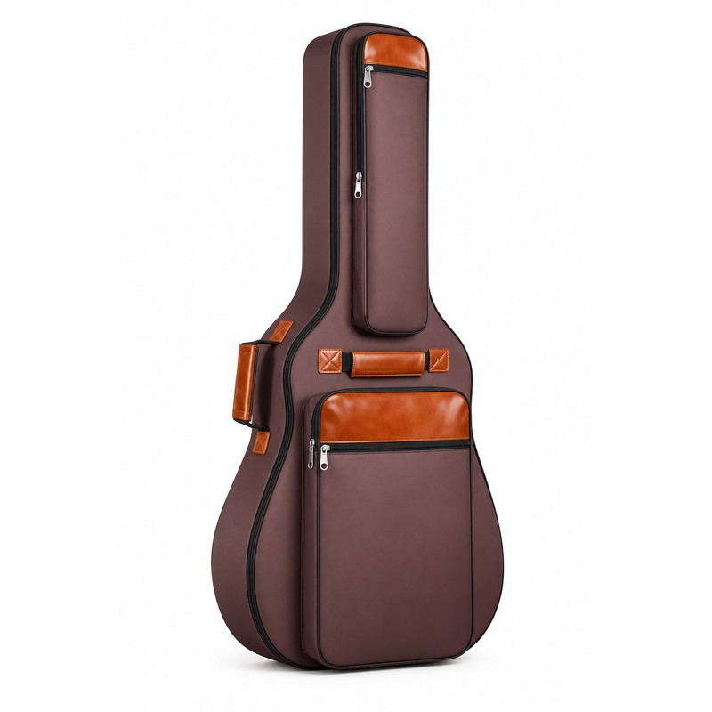 Padded Acoustic Guitar Gig Bag, Water-Resistant Oxford Carry Case with