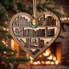 V VIBEPY All Over Printed, Book Lovers Ornaments, Bookshelf Heart