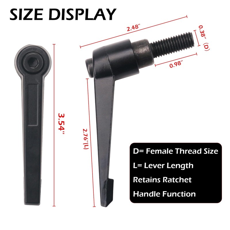 AQDD Exercise Bike Seat an Handle Height bar Adjustment Lever