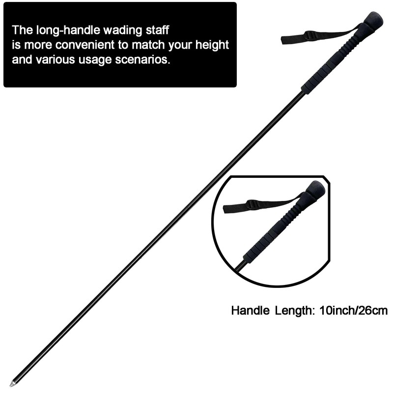 Aventik Fold-able Wading Staff Water Depth Safety Warning Sign Coated