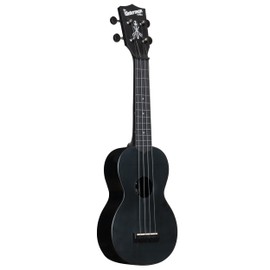 Kala Brand Music Co. Waterman Soprano Ukulele – Black Sand (KA‑R‑WMS‑BK‑S) | Recycled ABS Composite, Water‑Resistant, Aquila B‑Blacks Strings