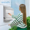 SereneLife Modern Large Capacity Mailbox | Lockable Wall Mount Mail
