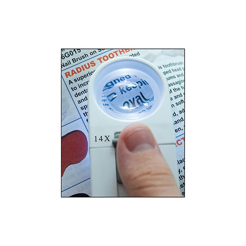 Reizen Maxi-Brite LED Handheld Magnifier - 14X