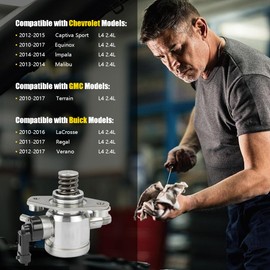 High Pressure Fuel Pump with Gasket & Bolts FIT 2010–2017 Equinox, Terrain, Malibu, Captiva, Impala, Regal, Verano, LaCrosse 2.4L – Replace 12641847, 12608371, 12633115, 12639694