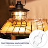 NUOBESTY 10pcs Mini Oil Lamp Chimney Replacement Clear Glass Hurricane