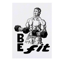 'Dynamic Dumbbell Lift' Temporary Tattoo - Water Resistant, Skin-Safe, Non-Toxic Transfer (TO00073765)